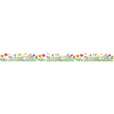 square Flower Field Washi Tape