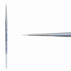 flexible Silverwhite? Short Handle Foundation Watercolor Round Brush Size 0
