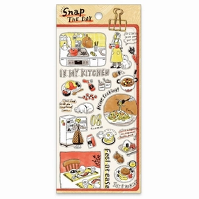 Snap The Day Sticker Sheet - Cooking shiny