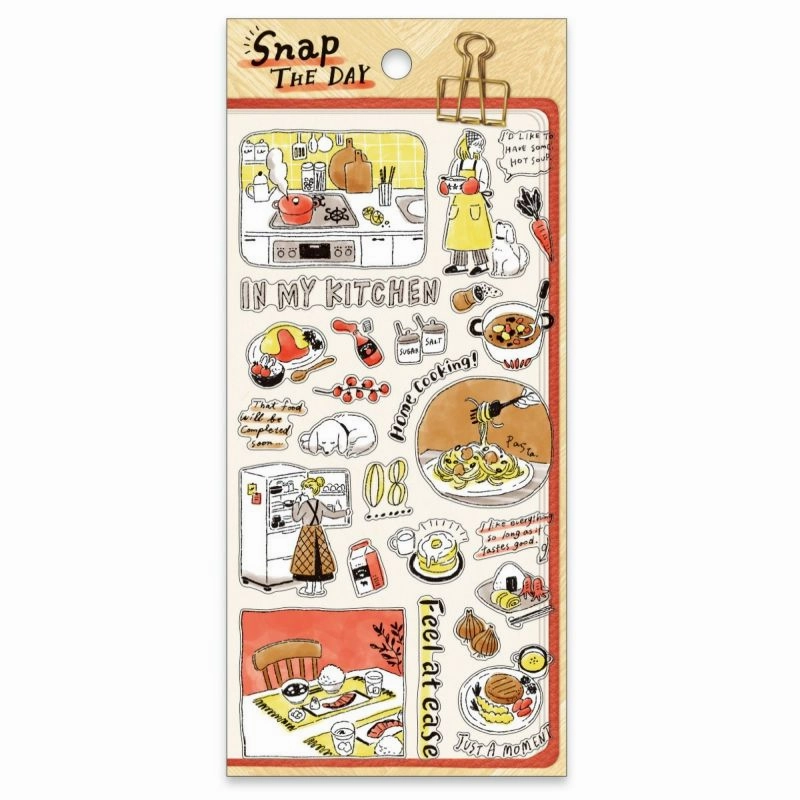 Snap The Day Sticker Sheet - Cooking shiny