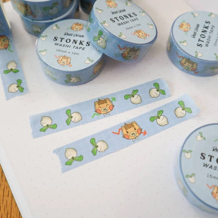 Stonks Daisy Mae Washi Tape ceramic muted