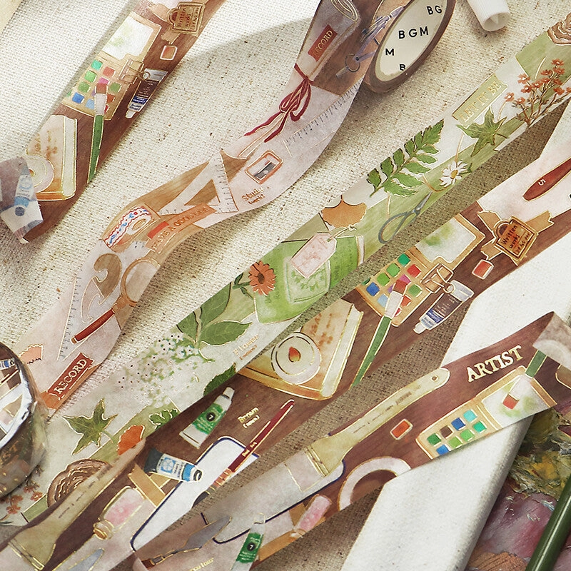 lasting What'S On My Desk Botanist Washi Tape