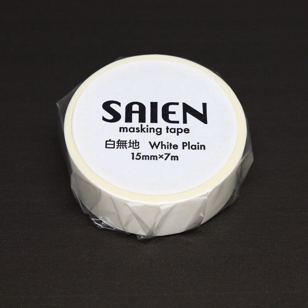 bundle White Plain Washi Tape Saien