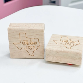 economical rugged With Love From Texas Rubber Stamp