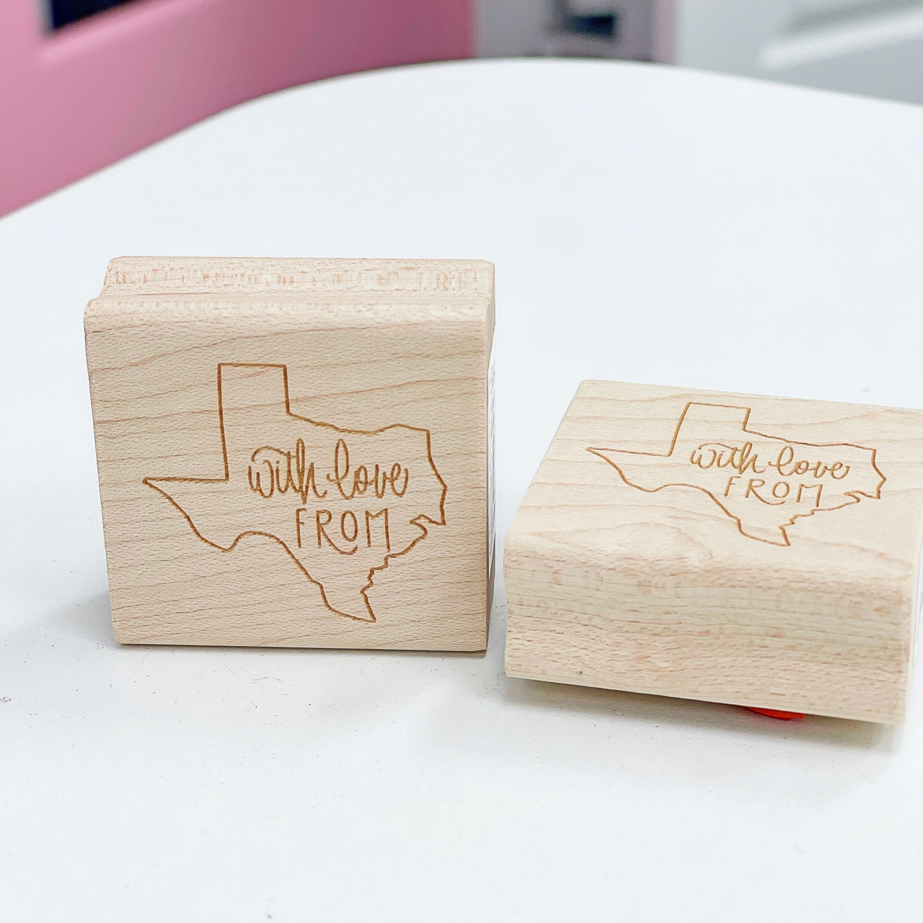 economical rugged With Love From Texas Rubber Stamp