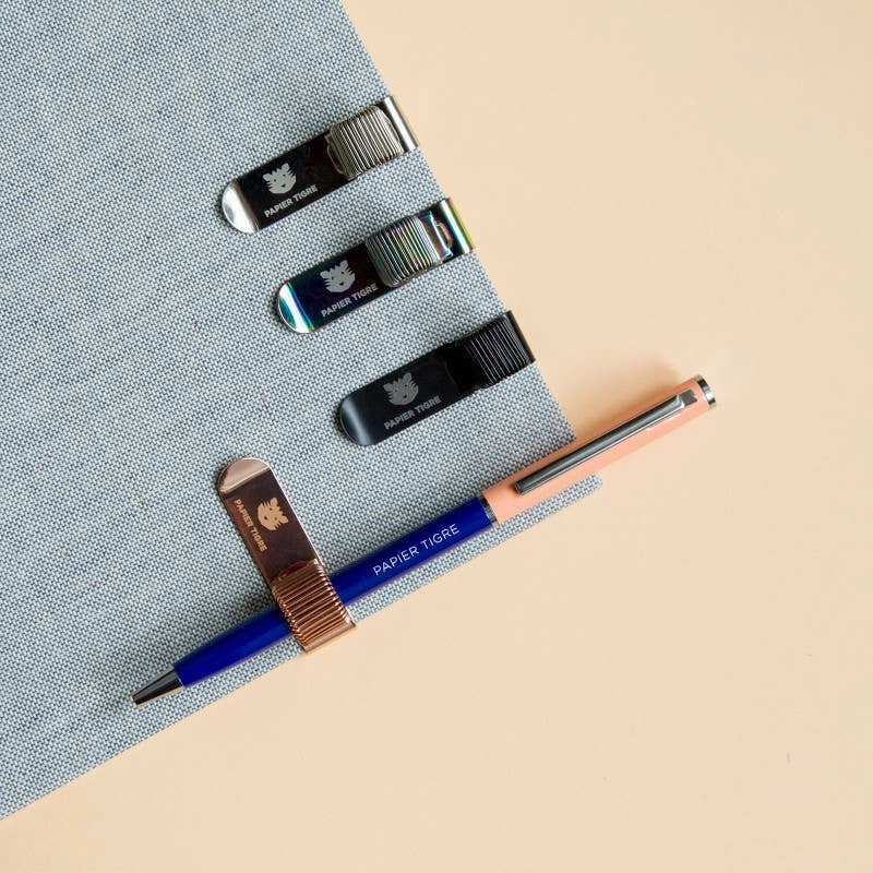 Clip Pen Holder // Silver essential