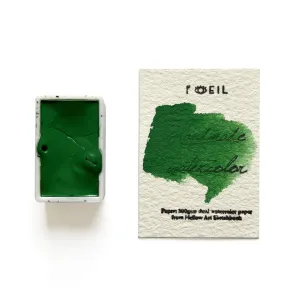 Cobalt Green Pg50 - Artist Grade Handmade Honey Based Watercolor Paint Full Pan 3.2Ml resin
