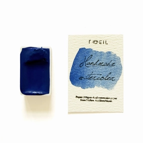 Cobalt Blue Medium Pb28 - Artist Grade Handmade Honey Based Watercolor Paint Full Pan 3.2Ml latest leather
