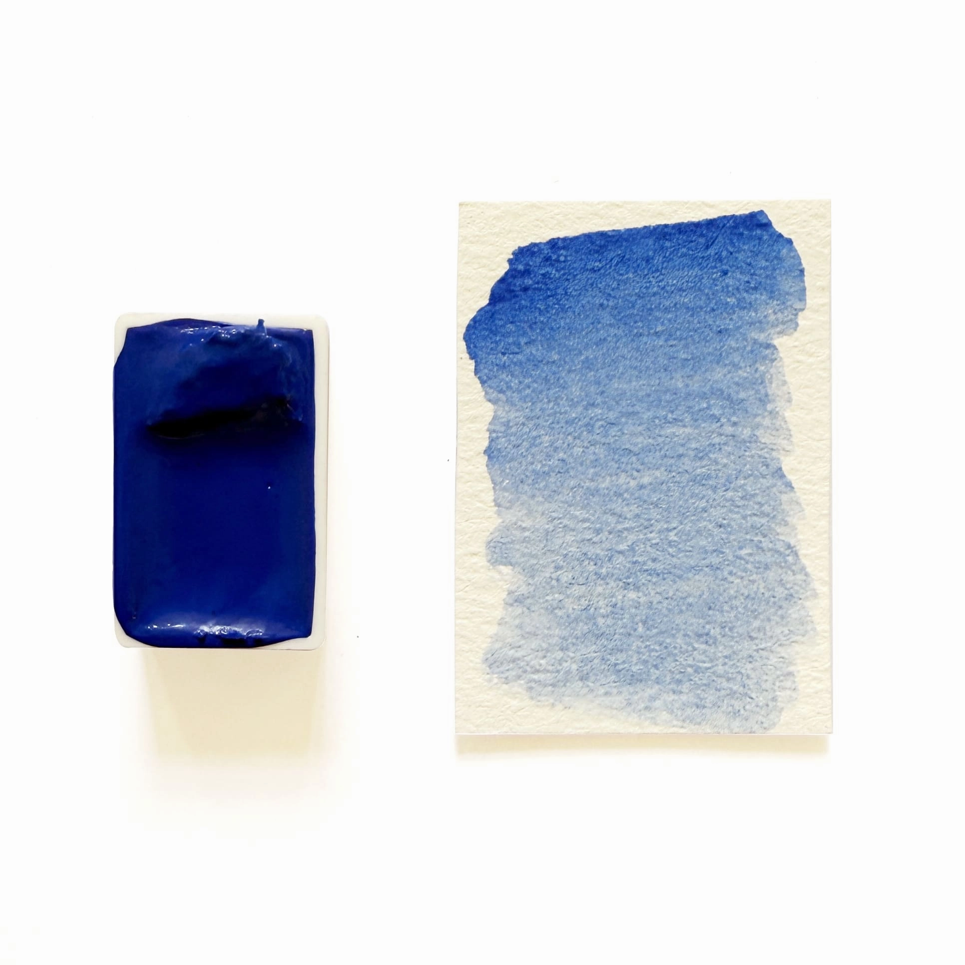 new Cobalt Blue Medium Pb28 - Artist Grade Handmade Honey Based Watercolor Paint Full Pan 3.2Ml