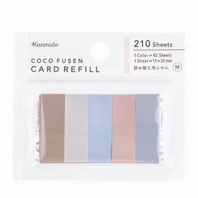 muted square Coco Fusen Card Refill Color Dried Flower M