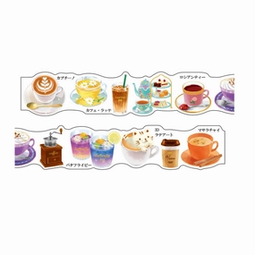 plastic biodegradable Coffee & Tea Washi Tape