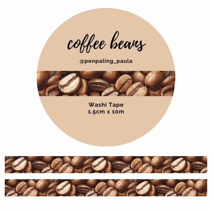 daily Coffee Beans Washi Tape