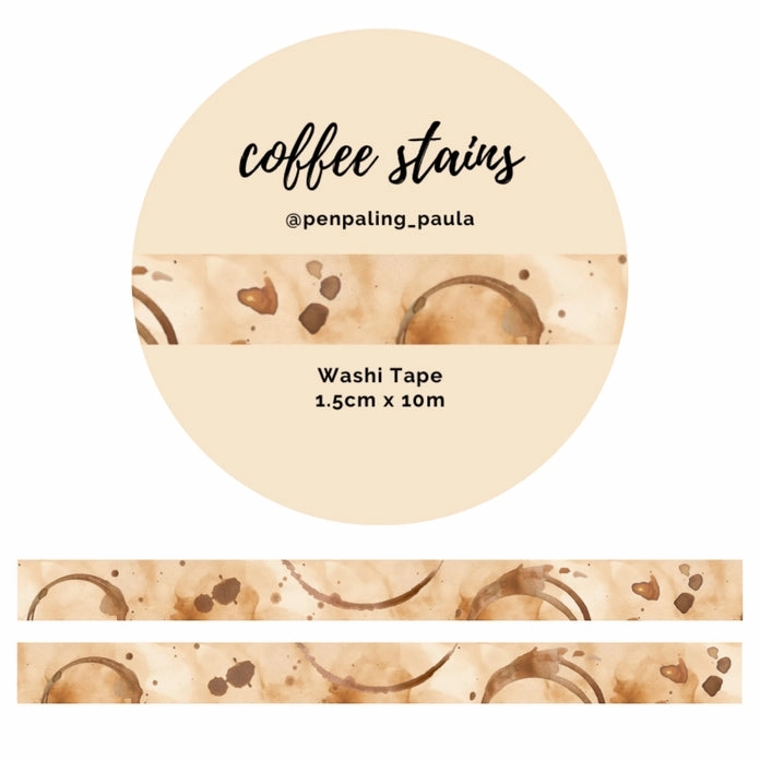 Coffee Stains Washi Tape original sturdy