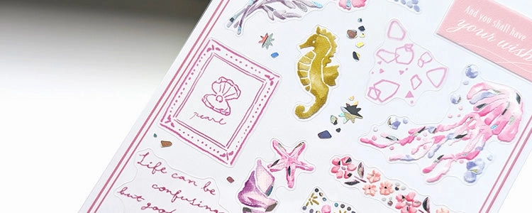 springloaded Coffret Bijoux Sticker Sheet - Pink