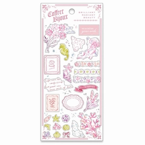 gift Coffret Bijoux Sticker Sheet - Pink