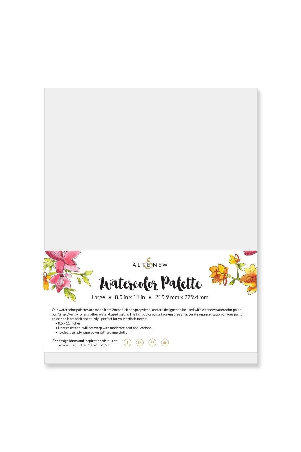 linen shiny Watercolor Palette - Large