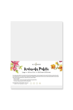 linen shiny Watercolor Palette - Large