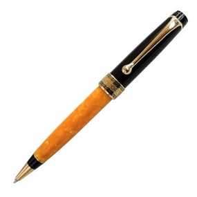 Aurora Optima Auroloide Gold O Sole Mio Ballpoint Pen exclusive leather