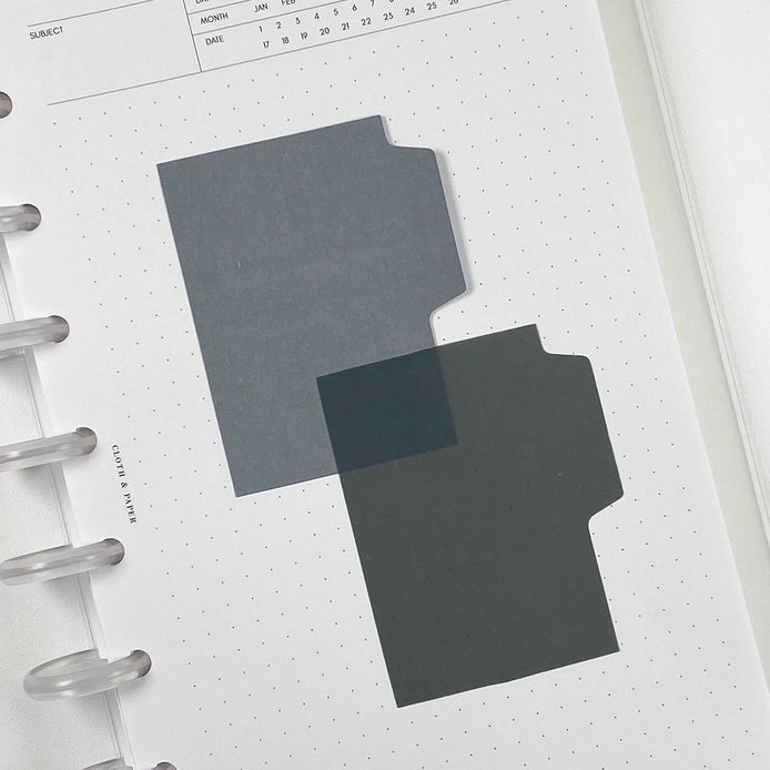 thin Blank Tab Sticky Note Set | Ephemera