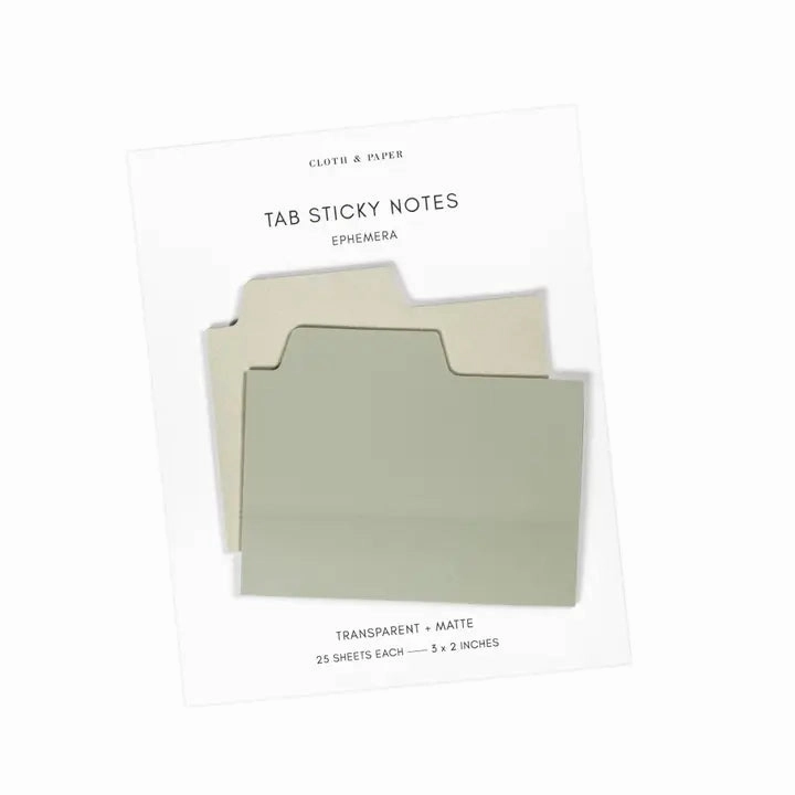 small budget Blank Tab Sticky Note Set | Ephemera