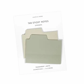 small budget Blank Tab Sticky Note Set | Ephemera