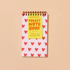 kit Hearts Reporter'S Spiral Bound Letterpress Notebook