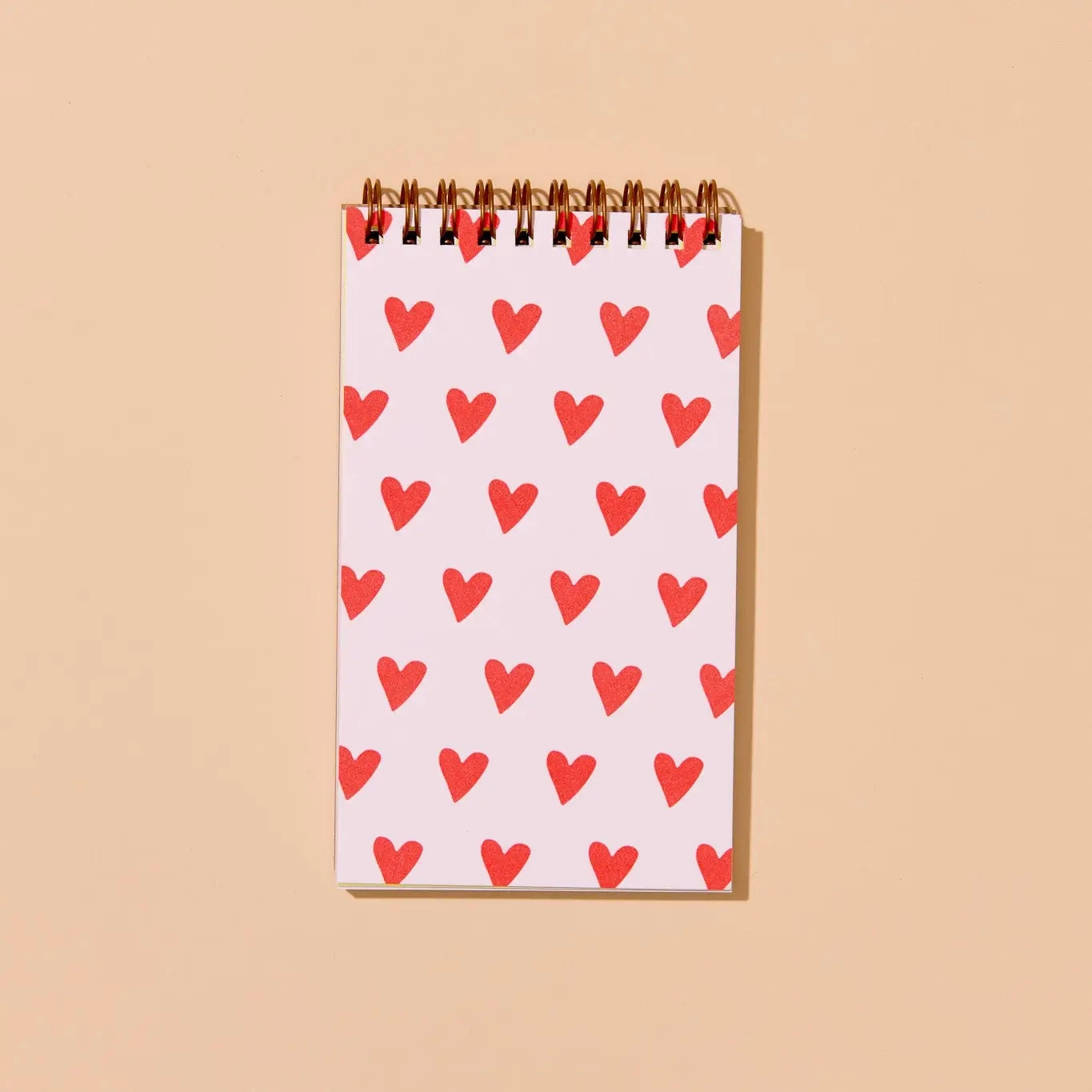 bamboo Hearts Reporter'S Spiral Bound Letterpress Notebook
