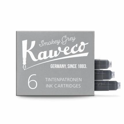 neutral Kaweco 6-Pack Ink Cartridge Smokey Grey