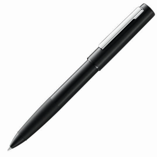 special stackable Lamy Aion Black Rollerball Pen