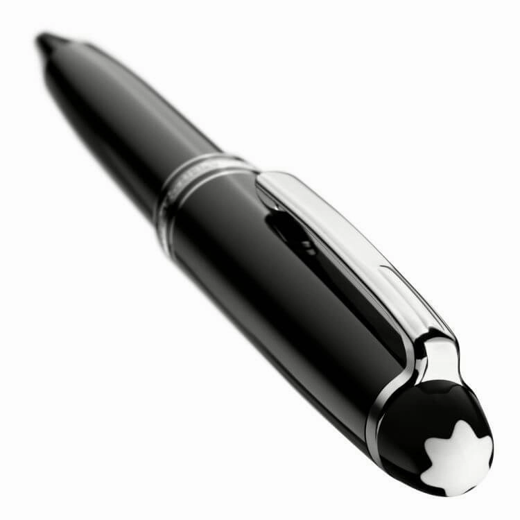 shiny glossy Montblanc Meisterstck Platinum-Coated Classique Ballpoint Pen