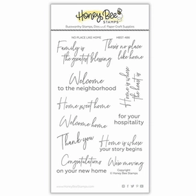 No Place Like Home - 4X6 Stamp Set narrow elegant