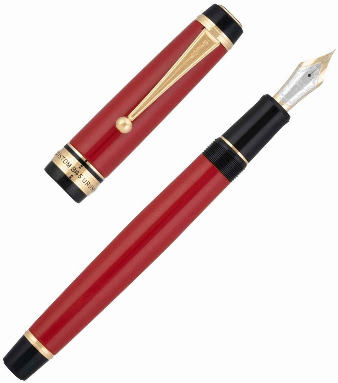 Pilot Custom 845 Vermillion Fountain Pen organic basic