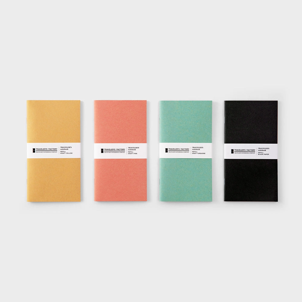 Traveler'S Factory Partner Shop Regular Size Black Kraft Paper Notebook finest