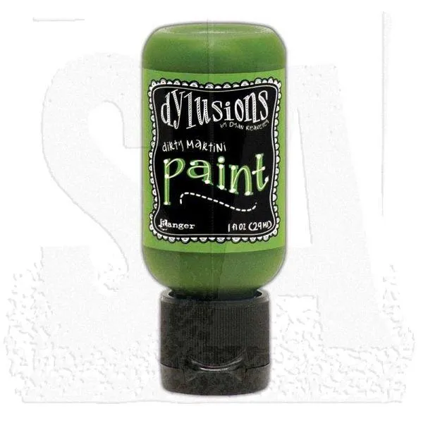 Acrylic Paint - Flip Top - Dirty Martini fiber leather