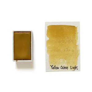 Yellow Ochre Light Py42 - Artist Grade Handmade Honey Based Watercolor Paint Full Pan 3.2Ml reliable