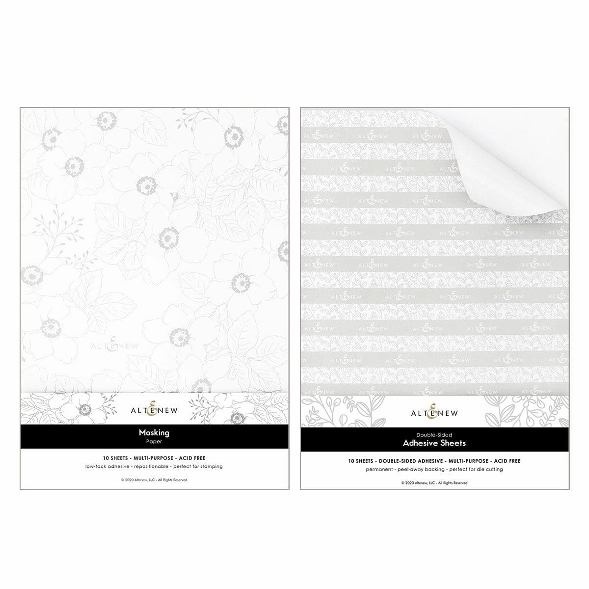 Dreamy Masking Paper And Double-Sided Adhesive Sheets Bundle reliable