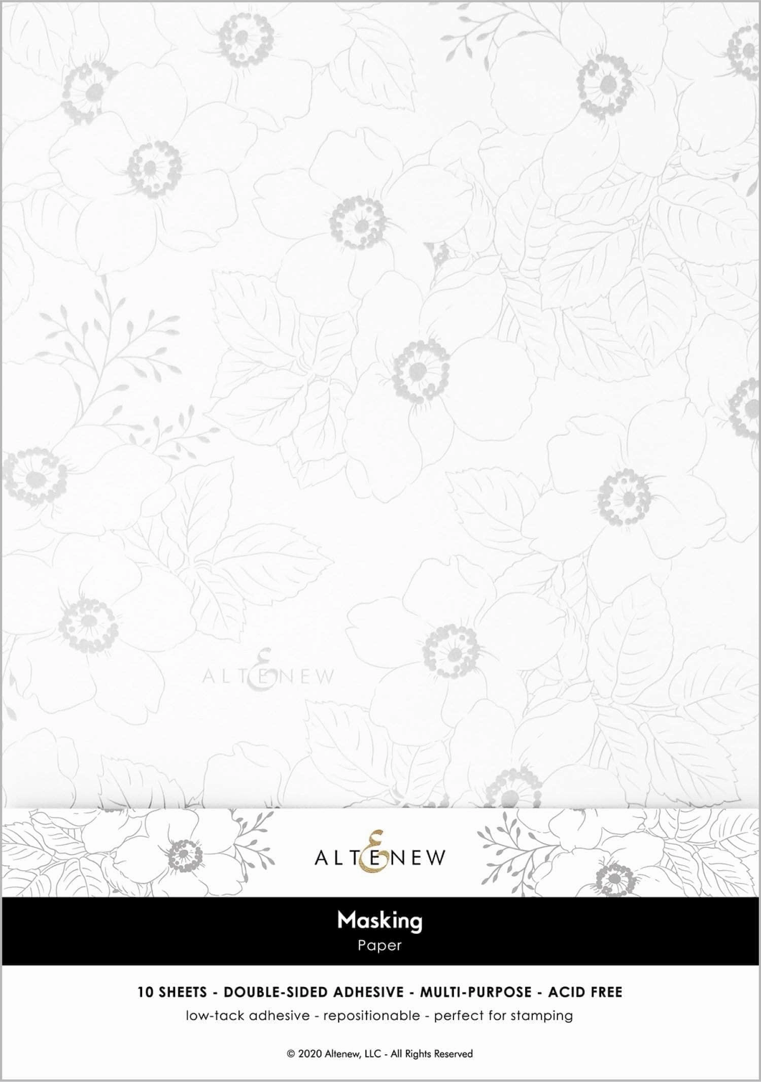 solid bamboo Dreamy Masking Paper And Double-Sided Adhesive Sheets Bundle