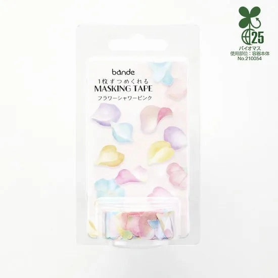 Flower Shower Pink Washi Roll Sticker Bande tiny durable