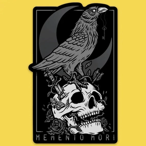 Memento Mori Vinyl Sticker basic lasting