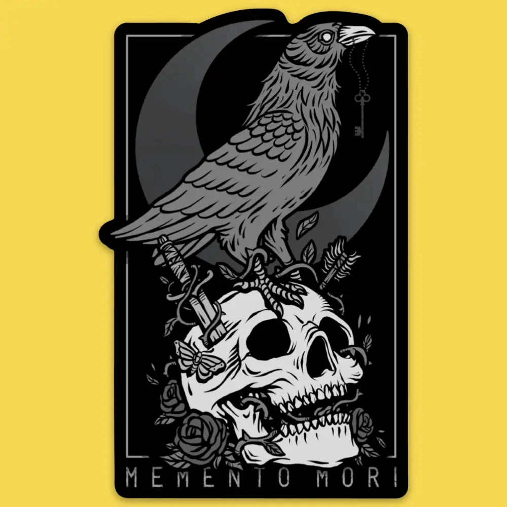 Memento Mori Vinyl Sticker basic lasting