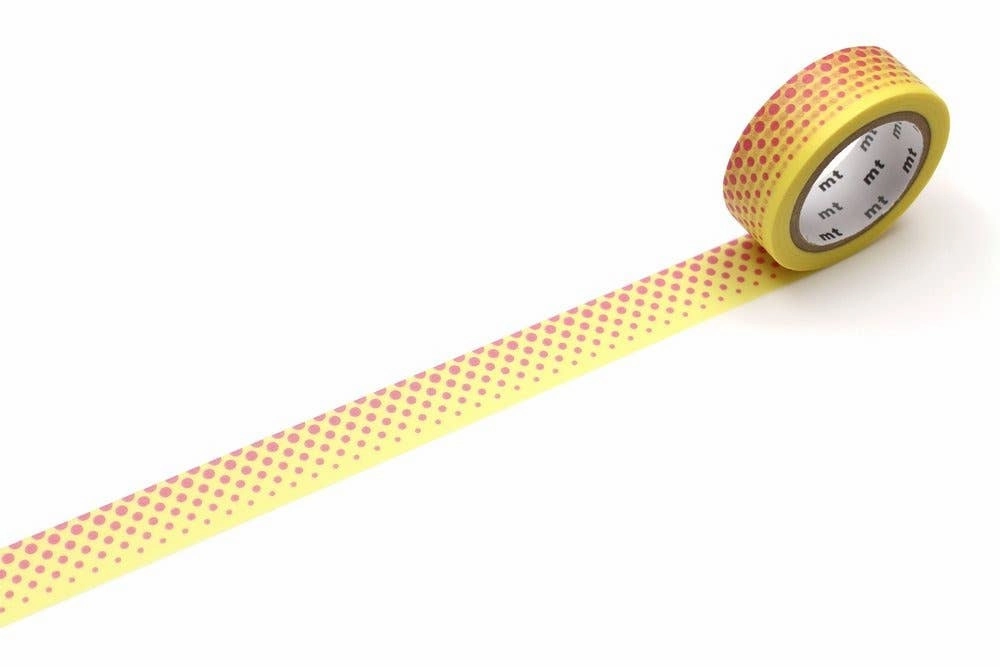 Pop Dot Yellow Mt Washi matte