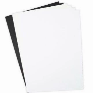 round heatproof Sizzix Smooth Cardstock Pack - 60 Sheet 8 1/4" X 11 3/4" Black/White/Ivory