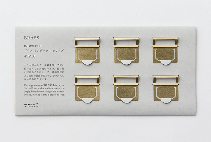 glossy budget Traveler'S Company Brass Index Clips