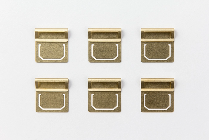 versatile Traveler'S Company Brass Index Clips