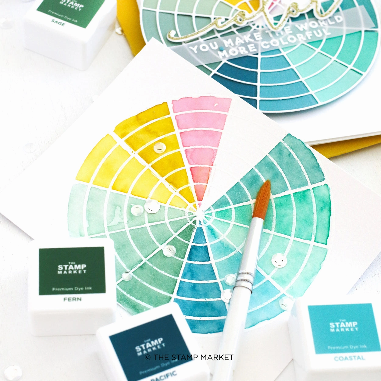Color Wheel Stamp sealed collectible