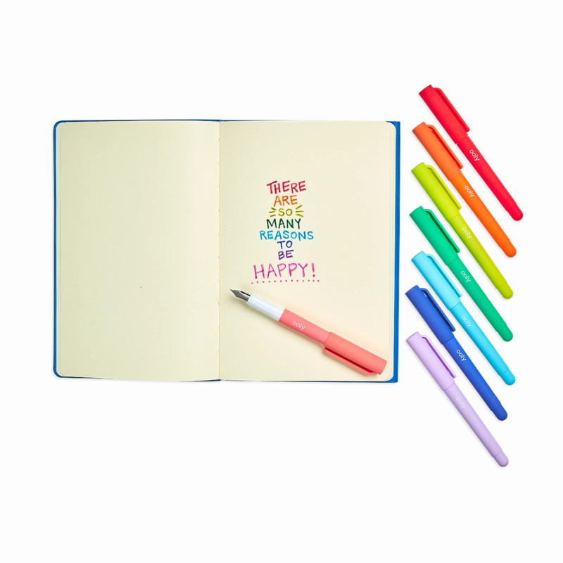 Color Write - 8 Colored Fountain Pens