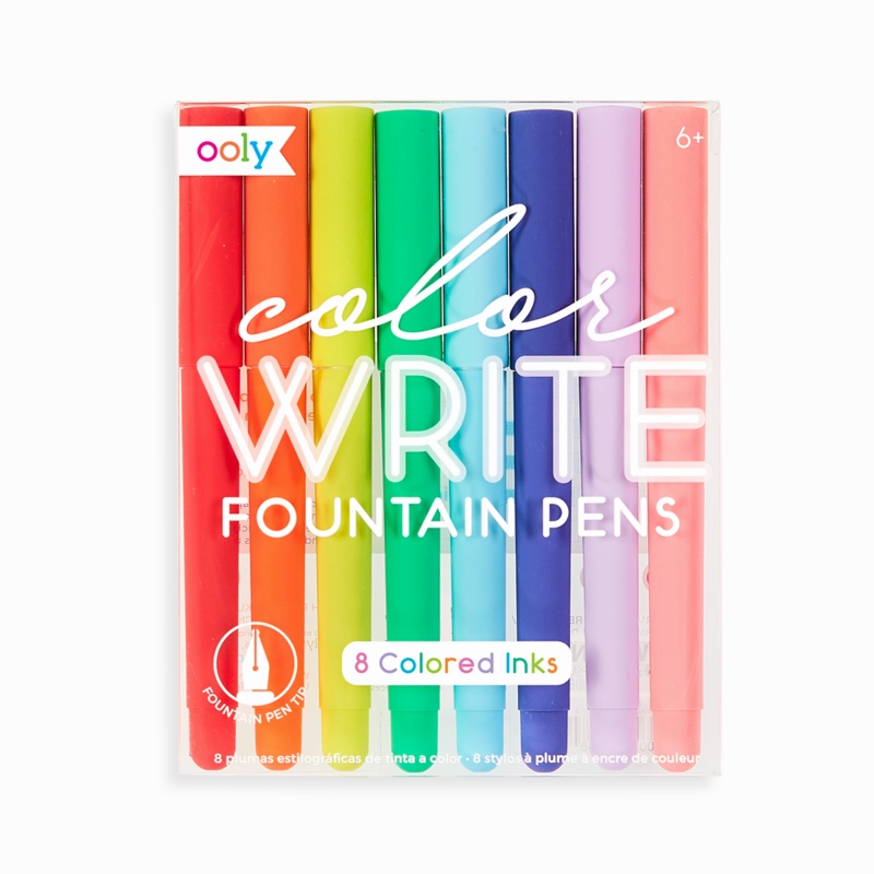 Color Write - 8 Colored Fountain Pens