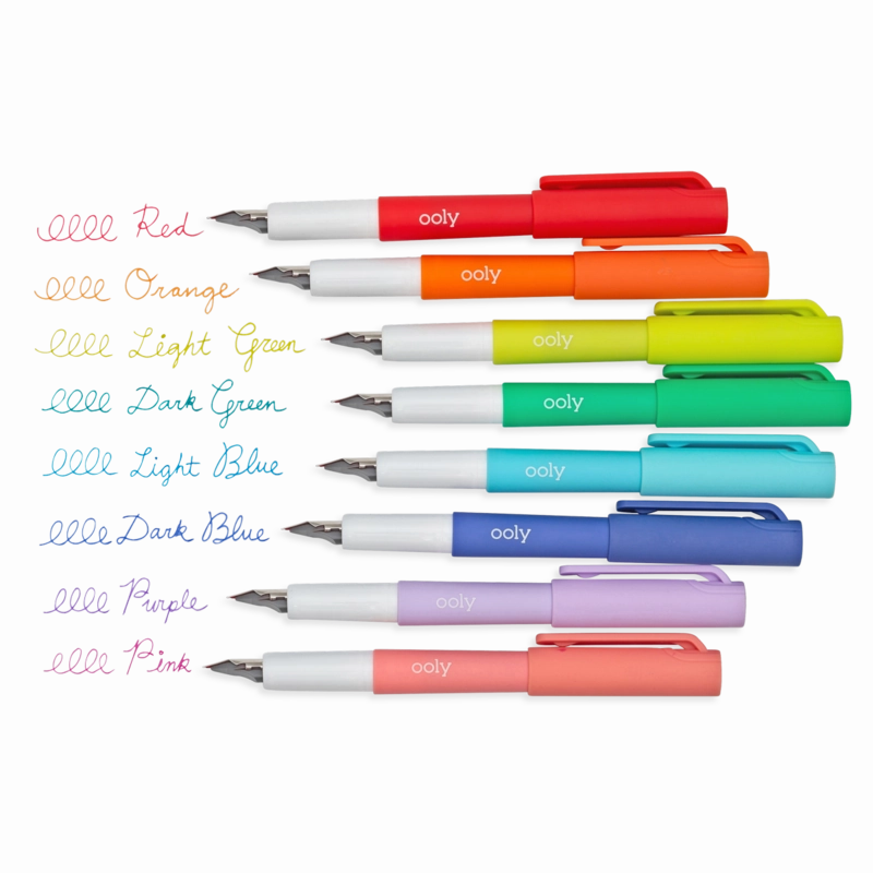 Color Write - 8 Colored Fountain Pens