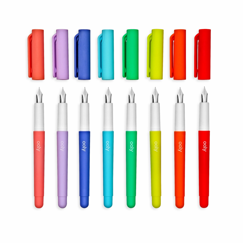 Color Write - 8 Colored Fountain Pens