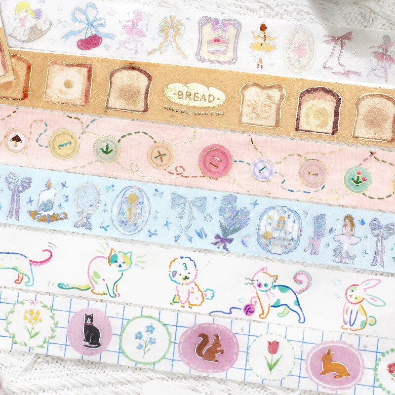 locking Colored Button Washi Tape Lol